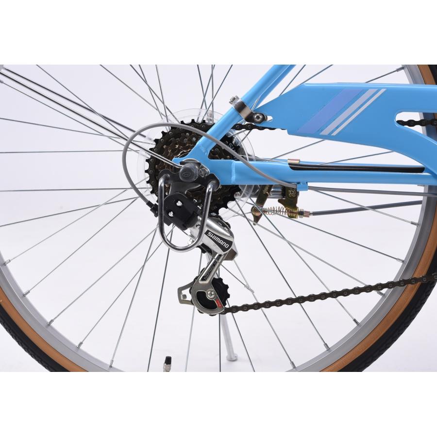 子供用自転車 24インチ 折りたたみ自転車 6段変速 街乗り 通勤 通学