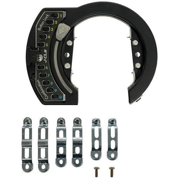 J＆C 自転車用ボタン式リング錠 JC-080CLB J$C 鍵無し カギ不要 番号 