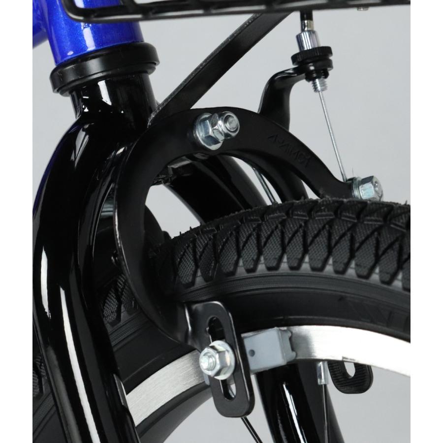 子供用自転車 　青　黒 前カゴ付き　18型 幼児用自転車 18インチ 補助輪 カゴ付き カッコいい ジュニア