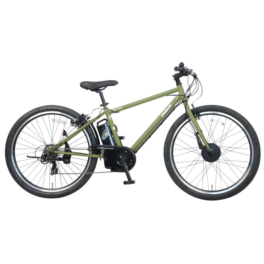 PELTECH 電動アシスト自転車 クロスバイク 完全組立済み 【配送
