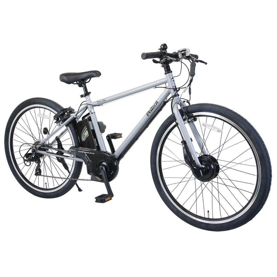 PELTECH 電動アシスト自転車 クロスバイク 完全組立済み 【配送