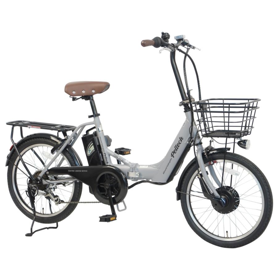 電動アシスト自転車 アルミ 20インチ 折りたたみ 電動自転車 シマノ 外装 6段変速 PELTECH ペルテック TDN-212L｜bp-store2107｜15