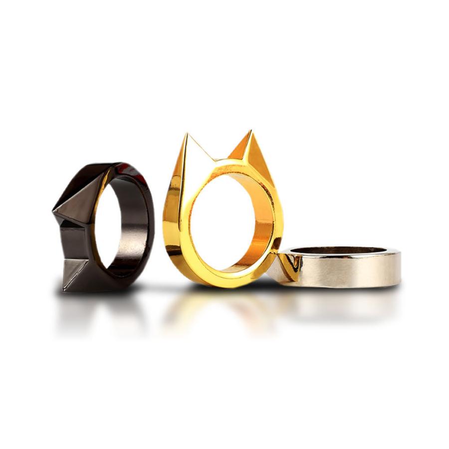 在庫特価 キャット リング 指輪 猫耳 cat ring ネコ ゴールド シルバー
