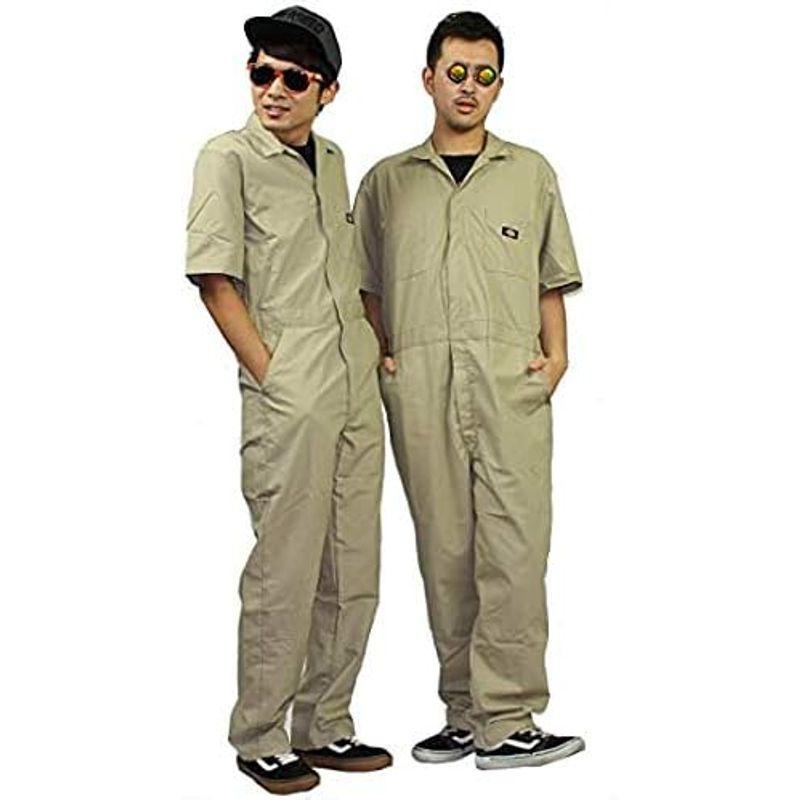 M:ＫＨＫ　DICKIES　ディッキーズ　3399　33999　並行輸入品　その他　半袖カバーオール　つなぎ　カーキ