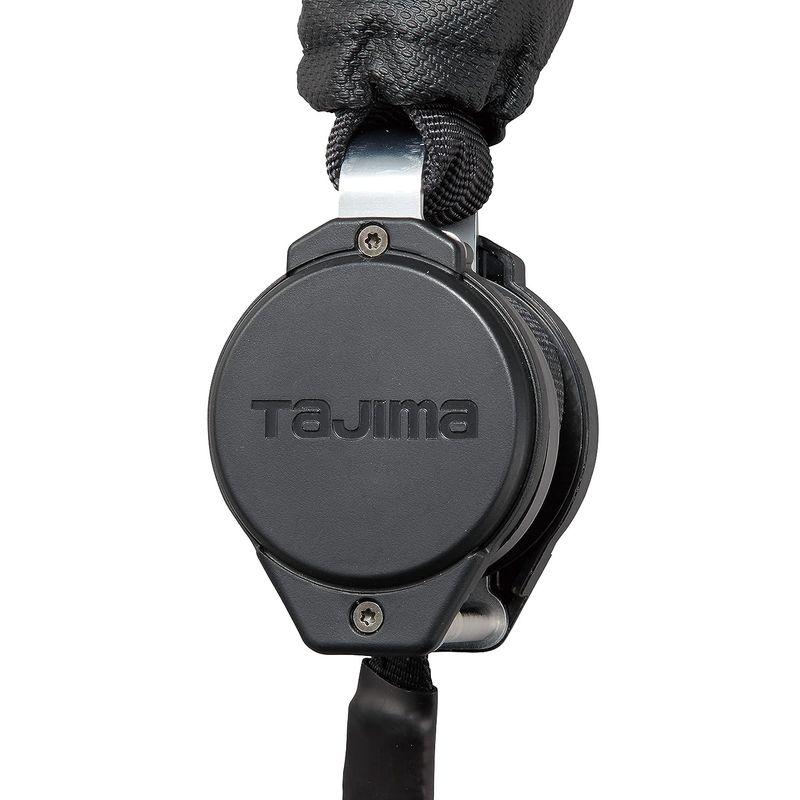 タジマ　新規格安全帯　ハーネス用ダブルランヤード　ロック装置付き常時巻取　邪魔にならない小型巻取器　ランヤード長150cm　アルミゲート採用