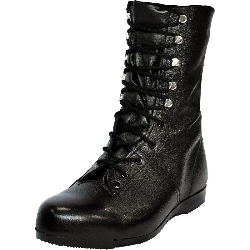ドンケル　安全靴　高所　T8101　ブラック　メンズ　出初め　構内用　革製L種合格(C式)　デゾメ　JIS　長編上靴　25.5