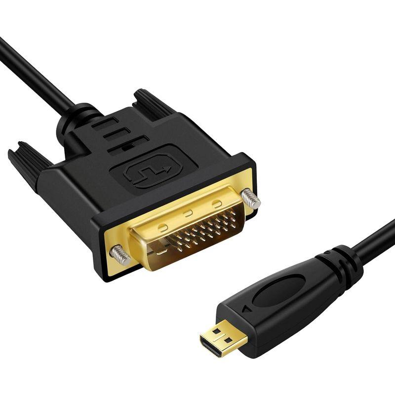 Twozoh Micro HDMI - DVIケーブル Micro HDMI 1.4 - DVI 24+1ピン オス-オスケーブル 1080｜br-market｜05