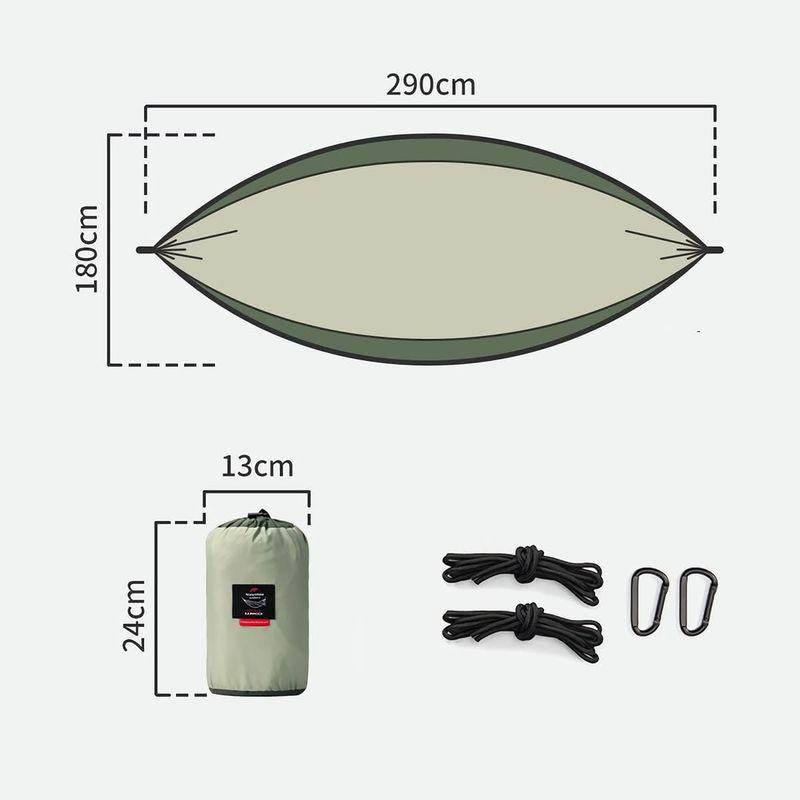 Naturehike ハンモック 1?2人用 耐荷200kg ナイロン製 耐久 丈夫 快適 収納便利 軽量 広い 室内 アウトドア キャンプ｜br-market｜07