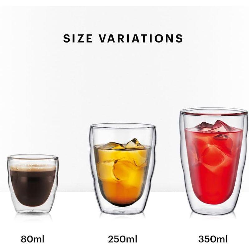 BODUM ボダム グラス コップ タンブラー PILATUS ピラトゥス ダブルウォール グラス 250ml 250ml 2個セット 保温｜br-market｜05