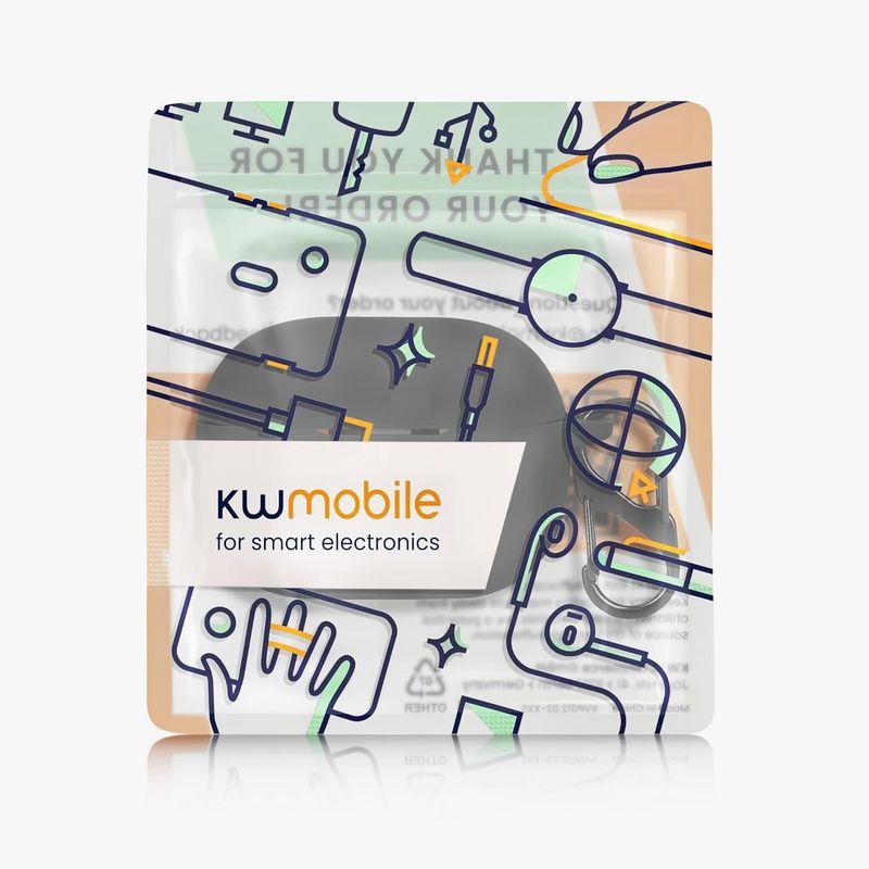 kwmobile 対応: Xiaomi Redmi Buds 4 Pro ケース - ワイヤレスイヤホン シリコン 落下防止 保護ケース 黒｜br-market｜05