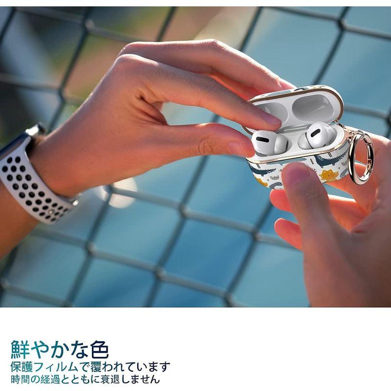 wenew AirPods Pro ケース AirPods Pro 2019（第三世代） に適用 ワイヤレス充電対応 可愛い 衝撃吸収 36｜br-market｜04