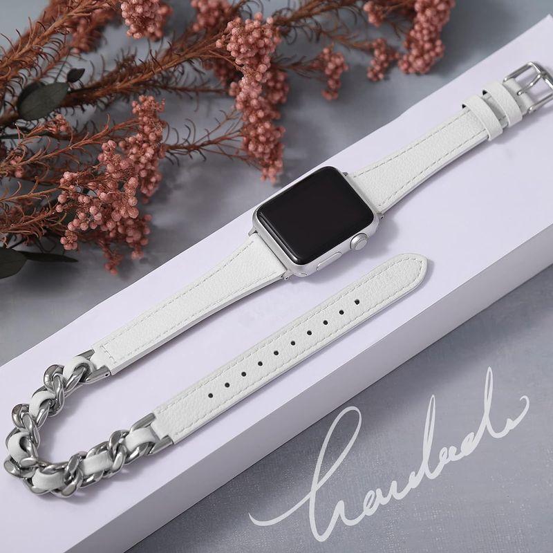 HANDODO Apple Watch バンド レディース 本革 41mm 40mm 38mm アップルウォッチ バンド ステンレス チェー｜br-market｜05