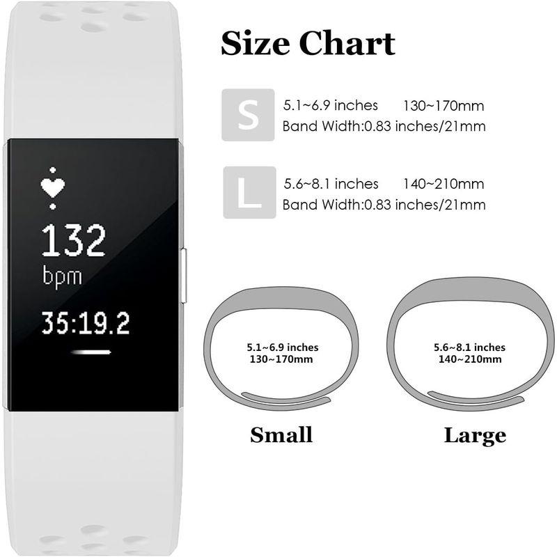 Yometome バンド for Fitbit Charge2 柔らかいシリコン フィットビットチャージ2対応 交換ベルト 快適で柔軟なスポ｜br-market｜04