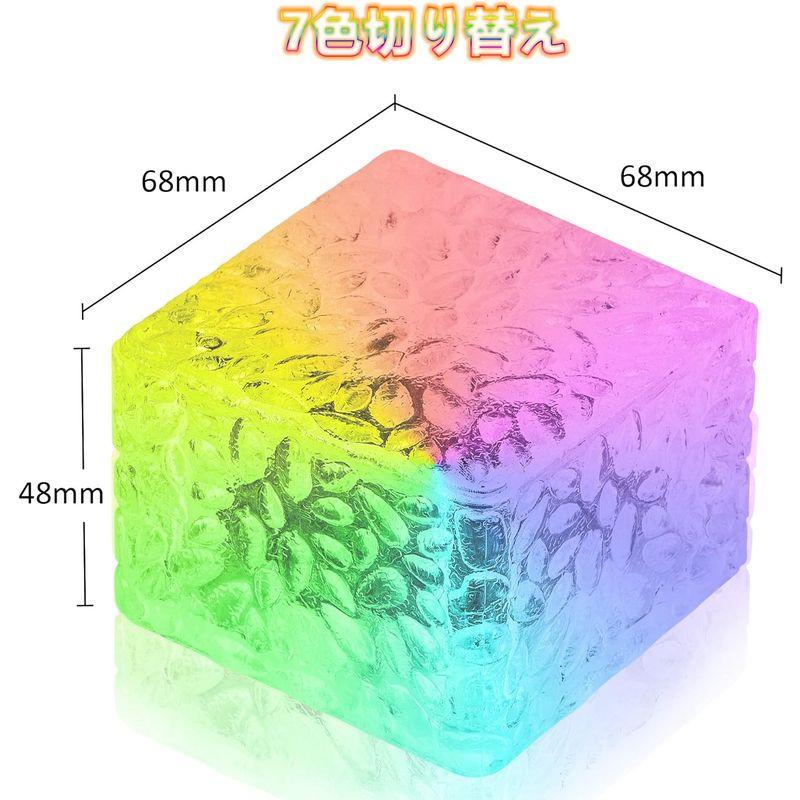 JINS&VICO ソーラーライト ４個セット 光センサーライト 屋外 ガーデンライト 地中埋込型 7色に切り替 透明のアクリル IP68防｜br-market｜04