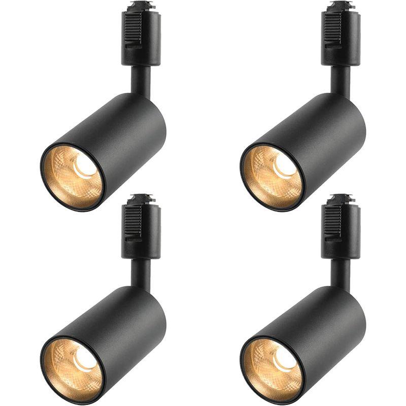 メール便無料 共同照明 4個セット ダクトレール用スポットライト LED一体型照明 60W形相当 850lm 電球色 GT-GD-10WW-B-4B ブラ