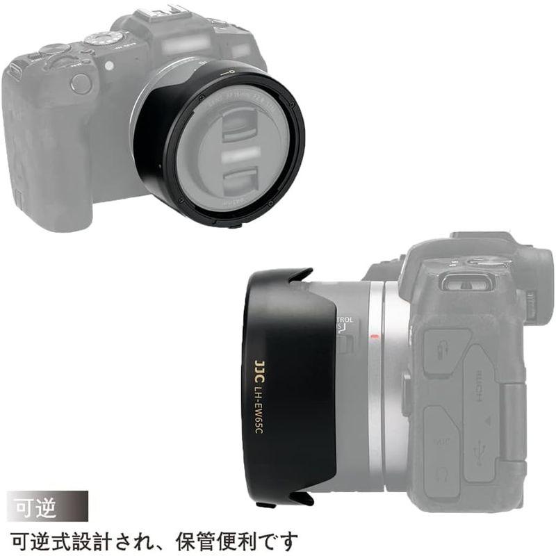 JJC EW-65C 可逆式 レンズフード Canon RF 16mm F2.8 STM レンズ 用 Canon EOS R RP R3 R｜br-market｜10