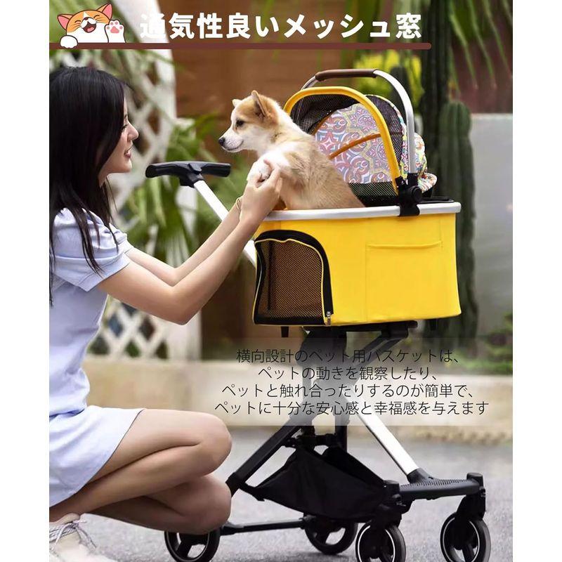 ペットカート 小型犬用カート バギー ミニペット用ベビーカー 分離型 ドッグ 3 way 猫 ワンタッチ 折りたたみ 軽量 持ち運びが簡単｜br-market｜05