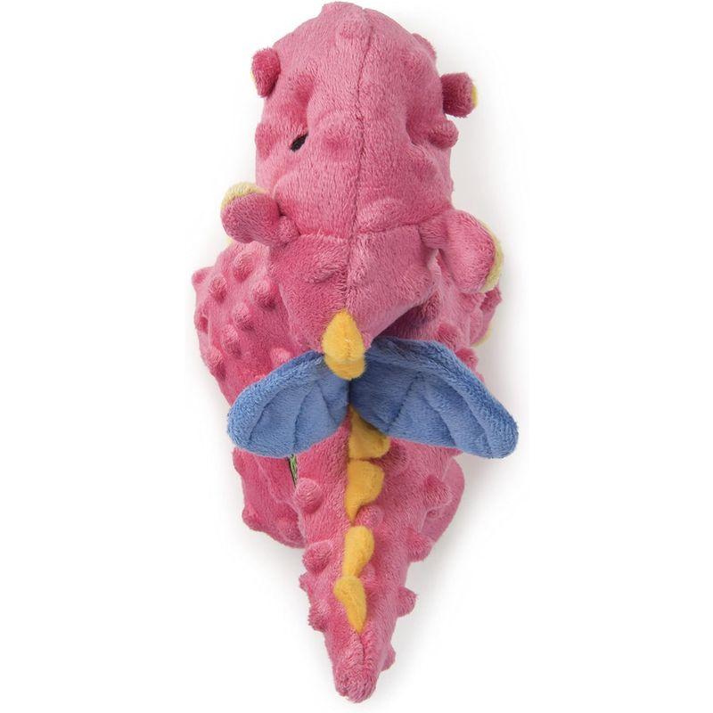 goDog Dragon With Chew Guard Technology Tough Plush Dog Toy, Coral, Sm｜br-market｜06