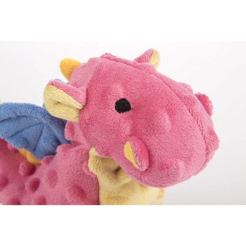 goDog Dragon With Chew Guard Technology Tough Plush Dog Toy, Coral, Sm｜br-market｜08