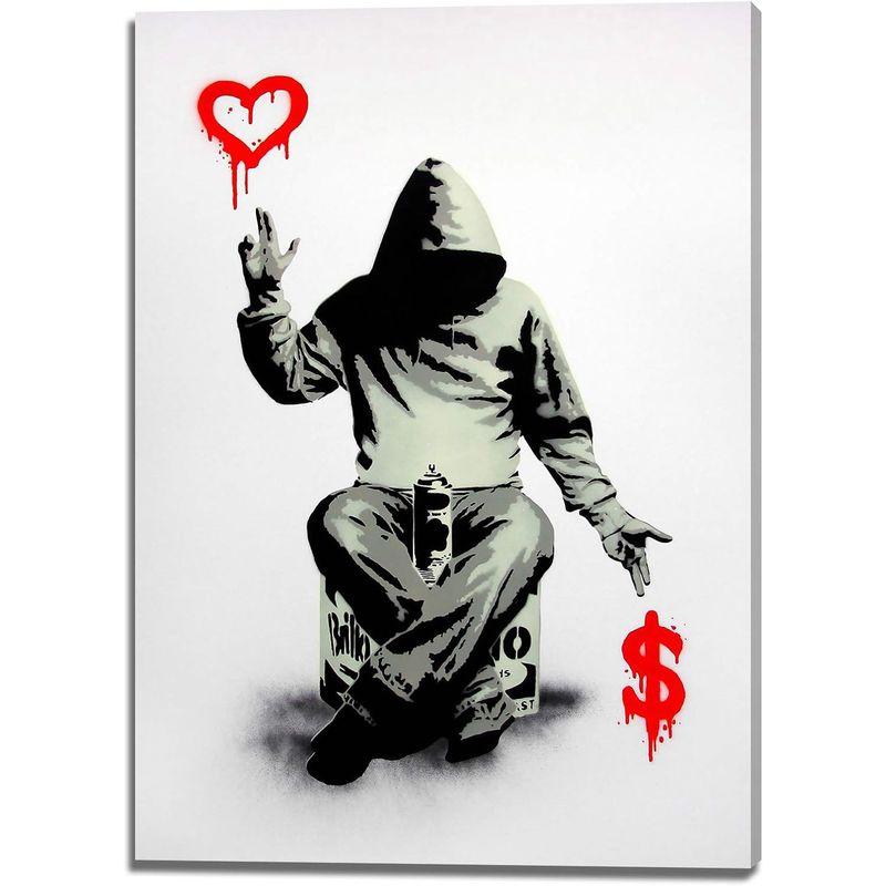 Banksy バンクシー 愛とお金 アートパネル 飾り絵 ポスター 壁掛けアート アートフレーム モダン アートボード インテリア 絵 絵画｜br-market｜05