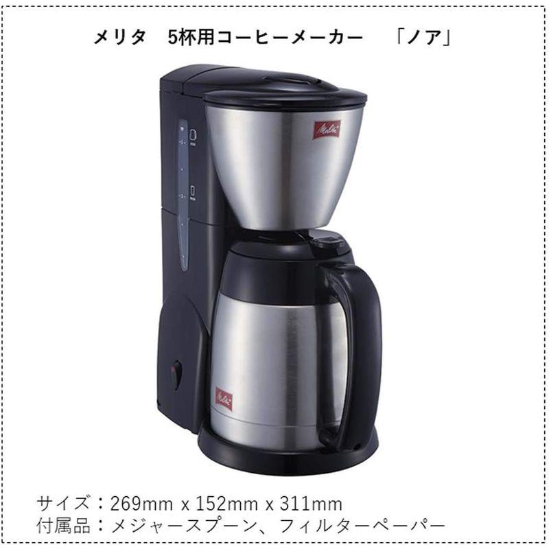 Melitta(メリタ) NOAR(ノア)2~5杯用・1×2のフィルターペーパーに対応 ホワイト SKT543W｜br-market｜04