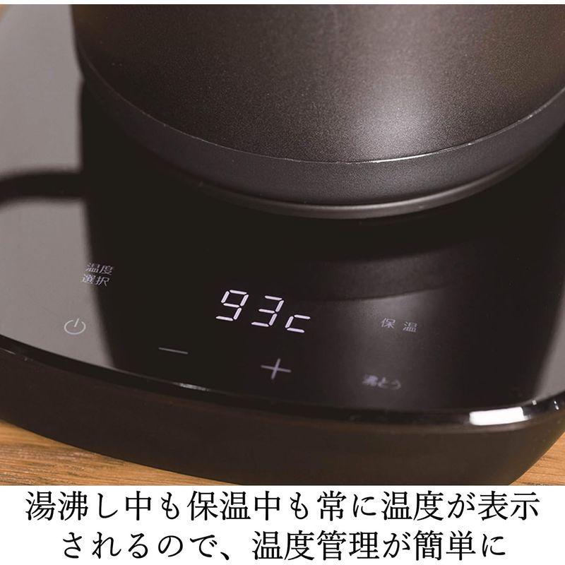 山善 電気ケトル 電気ポット 0.8L (温度設定機能/保温機能/空焚き防止機能) ドリップ コーヒー 細口 カッパー YKG-C800(C｜br-market｜07