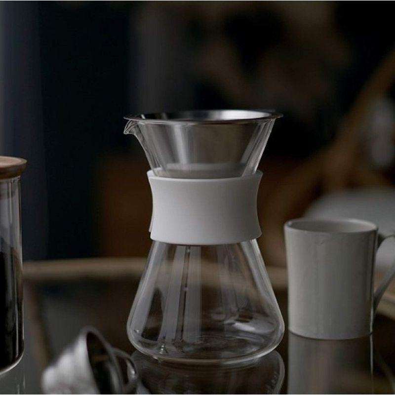 HARIO(ハリオ) ガラスコーヒーメーカー Glass Coffee Maker 実用400ml ホワイト ドリッパー デカンタセット バ｜br-market｜07