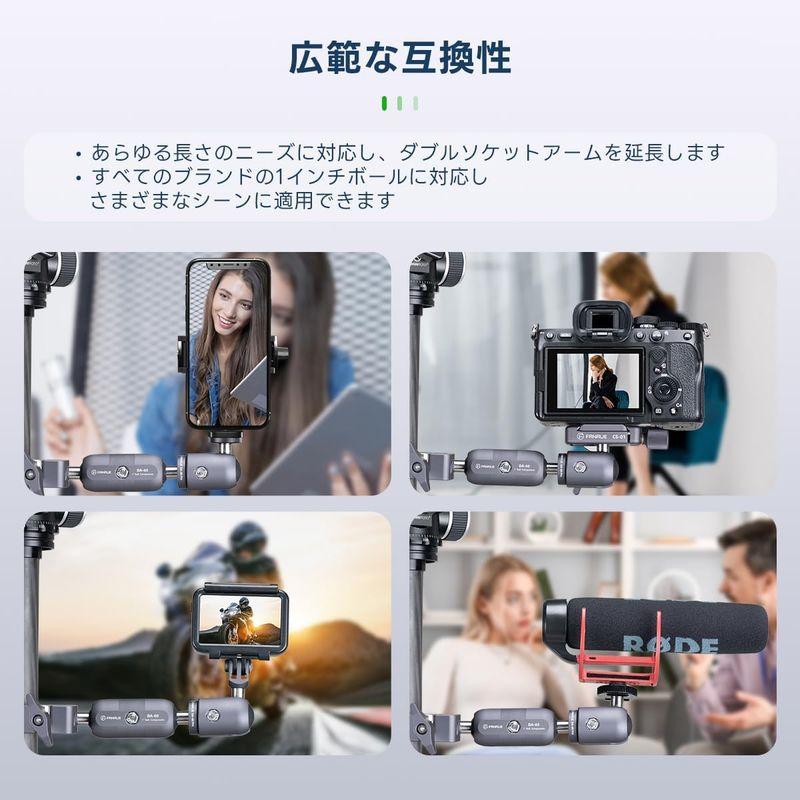 FANAUE バイク スマホホルダー アーム部 シングルソケットアーム 360°スイベルアーム RAM MOUNTS Bタイプ1インチボール｜br-market｜10