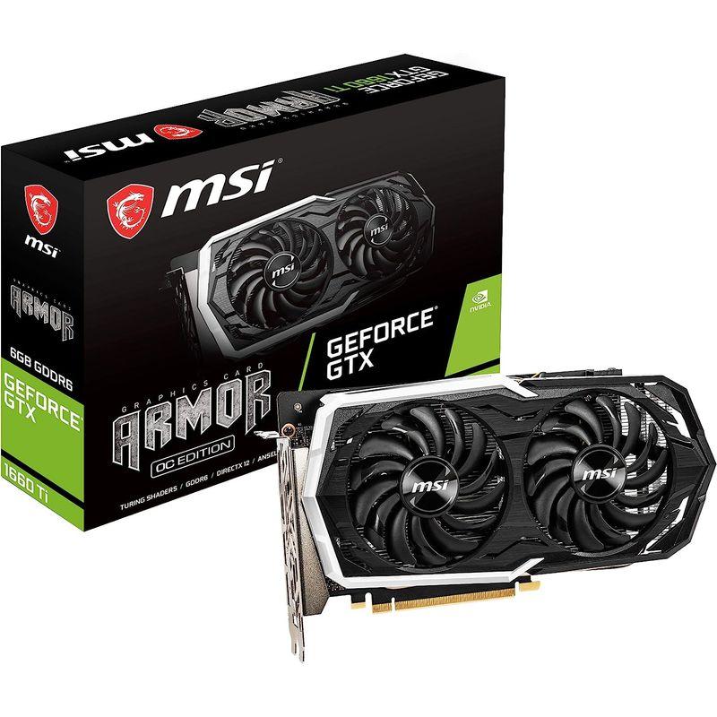 MSI GeForce GTX 1660 Ti ARMOR 6G OC グラフィックスボード VD7765 ★エレコム ESD-EC0960GWHR [ホワイト] 【SSD】 MYK1874527639(17399円)