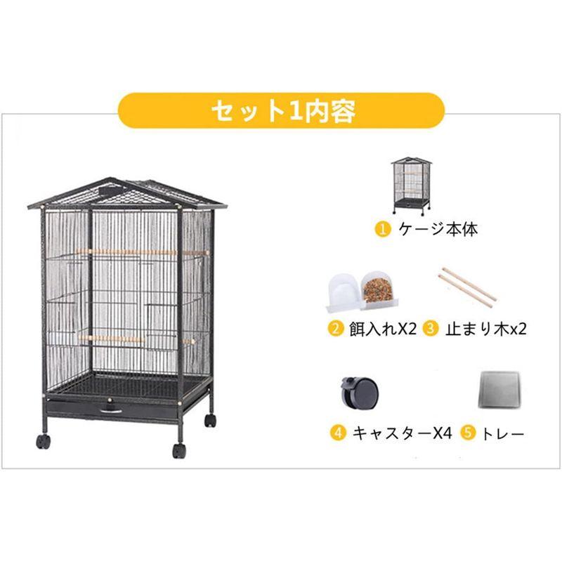 Aeon hum 鳥かご 鳥ケージ バードゲージ 大型 豪華ケージ 大きい 複数飼い キャスタ-付き インコ オウムケージ オカメ セキセイ インコ オウムケージ オカメ セキセイ hum 鳥かご 鳥ケージ バードゲージ 大型 豪華ケージ 大きい 複数飼い キャスタ 付き