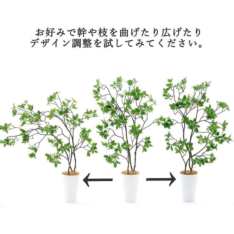 造花ドットコム プレミアム 光触媒 消臭 フェイクグリーン 「ドウダンツツジ 3本立 高さ100cm 幅90cm 奥行50cm 曲げた時（直 消臭 造花ドットコム プレミアム 光触媒 フェイクグリーン ドウダンツツジ 3本立 高さ100cm 幅90cm 奥行50cm 曲げた時