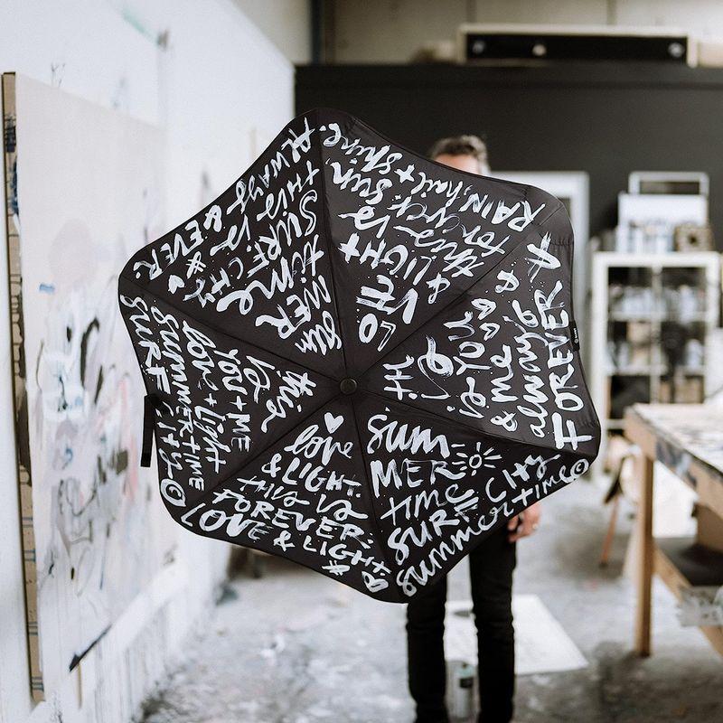 サエラ ブラントメトロ ブラックリスト ペイント折り畳み傘 親骨55センチ METBLACKLIST21 ブラントメトロ ブラックリスト ペイント折り畳み傘 親骨55センチ METBLACKLIST21