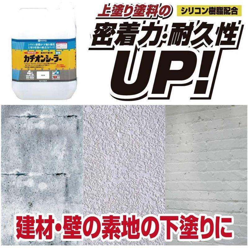 カンペハピオ　ペンキ　塗料　日本製　密着性　シーラー　00587654　水性　下塗り剤　乳白色　14L　水性カチオンシーラー　耐久性　速乾性
