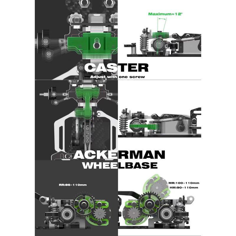 P.D LS Studio LSD 1/27（京商 Mini-Z ミニッツ ボディにネイティブ対応/AWD ホイール）RWD ドリフトカー Studio LSD 1/27（京商 Mini-Z ホイール）RWD ミニッツ ドリフトカー P.D ボディにネイティブ対応/AWD LS