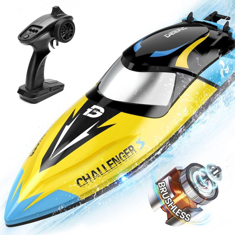 DEERC ラジコンボート 船 ラジコン 高速 ブラシレスモーター 35km/h RCボート 防水性 転覆回復 低電圧アラーム デモモード ラジコンパーツ、アクセサリー K1080342215(10029円)