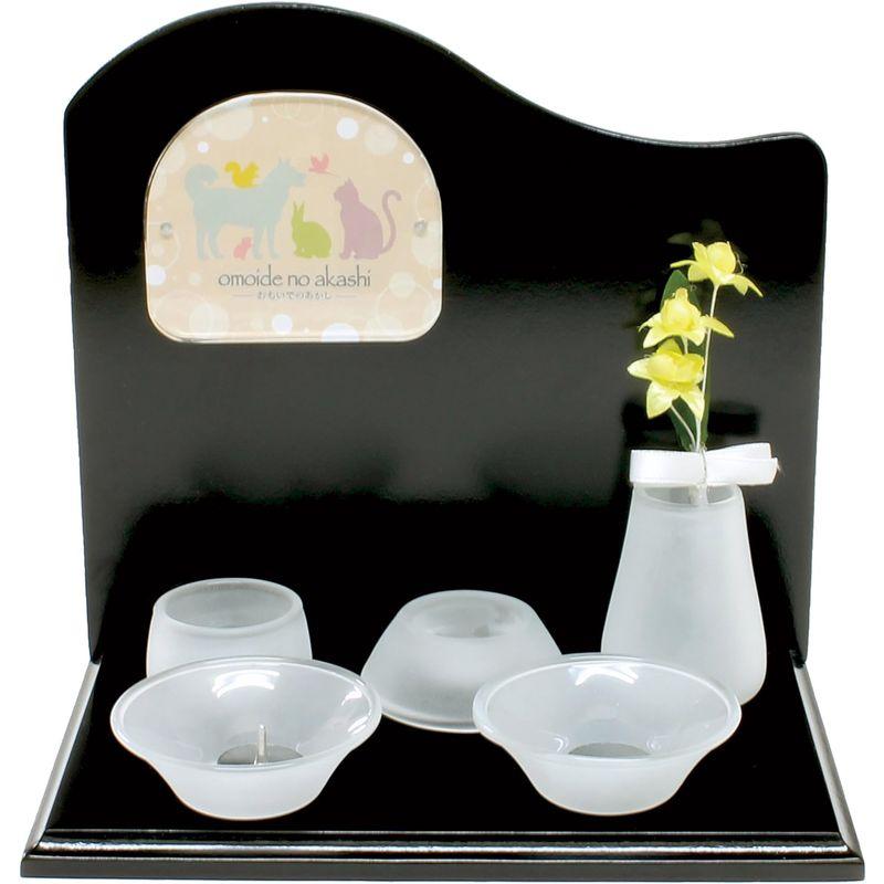 おもいでのあかし ステージ仏具セット ハイグレード ピアノブラック ペット用 ステージ仏具セット ハイグレード ピアノブラック ペット用