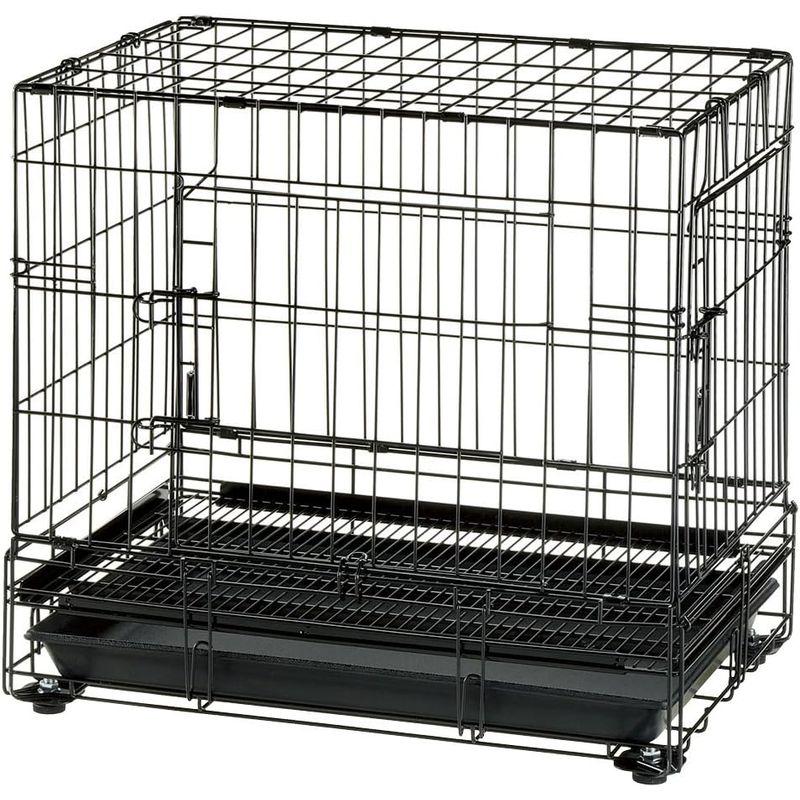 リッチェル プロフェッショナルペットケージ M ブラック 62.5×42.5×56cm リッチェル 62.5×42.5×56cm LWH1154017441(10715円)