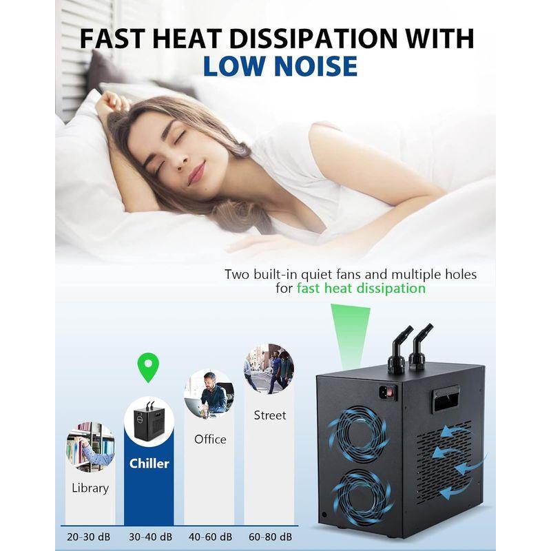 BAOSHISHAN 水槽クーラー 水槽冷却クーラー 160L ウォータークーラー デジタルディスプレイ ウォーターポンプ付き 小型循環式ク 水槽クーラー 水槽冷却クーラー 160L ウォータークーラー デジタルディスプレイ ウォーターポンプ付き 小型循環式ク