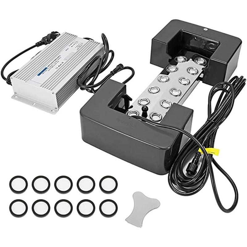 Mxmoonant 超音波霧発生装置 超音波 ミストメーカー 12ヘッド 8500ml/ Ｈ フロート付き 室内9? 室外6?適用 スペアの