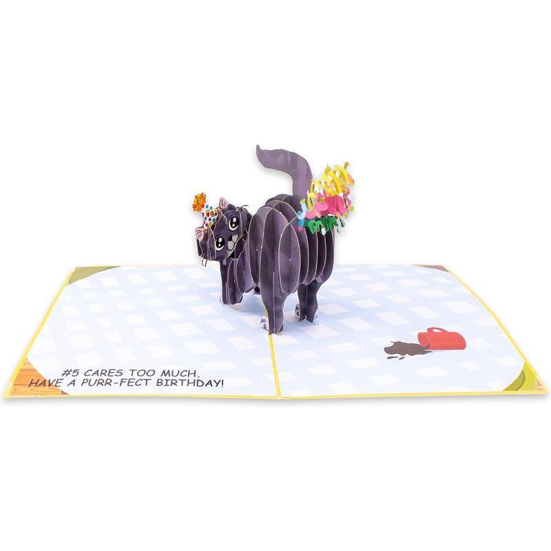 Tarjetas de pop sucias ? Purr-fect 3D confeti divertido tarjeta de ped｜br-select-store｜06