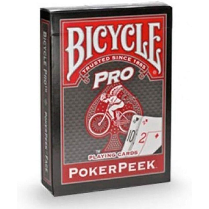 (1 Red) - Bicycle Pro Poker Peek Red Back Playing Cards｜br-select-store｜03