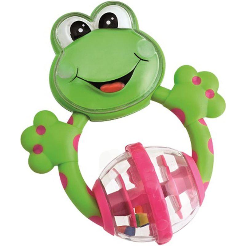 CHICCO キッコ ファンティーシングラトル-フロッグ (Fun Teething Rattle-Frog) 00 071697 000｜br-select-store｜03