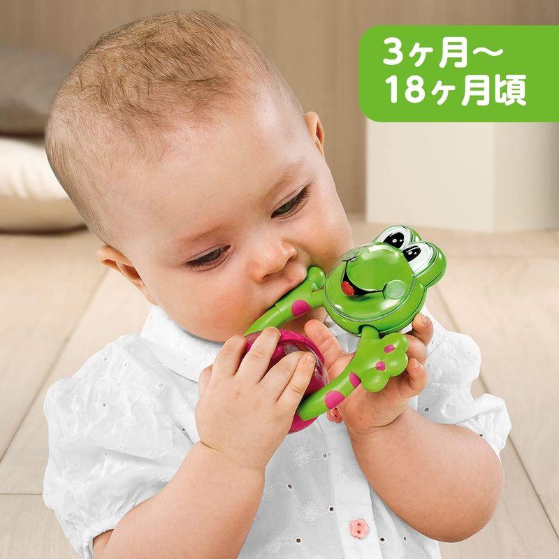 CHICCO キッコ ファンティーシングラトル-フロッグ (Fun Teething Rattle-Frog) 00 071697 000｜br-select-store｜04
