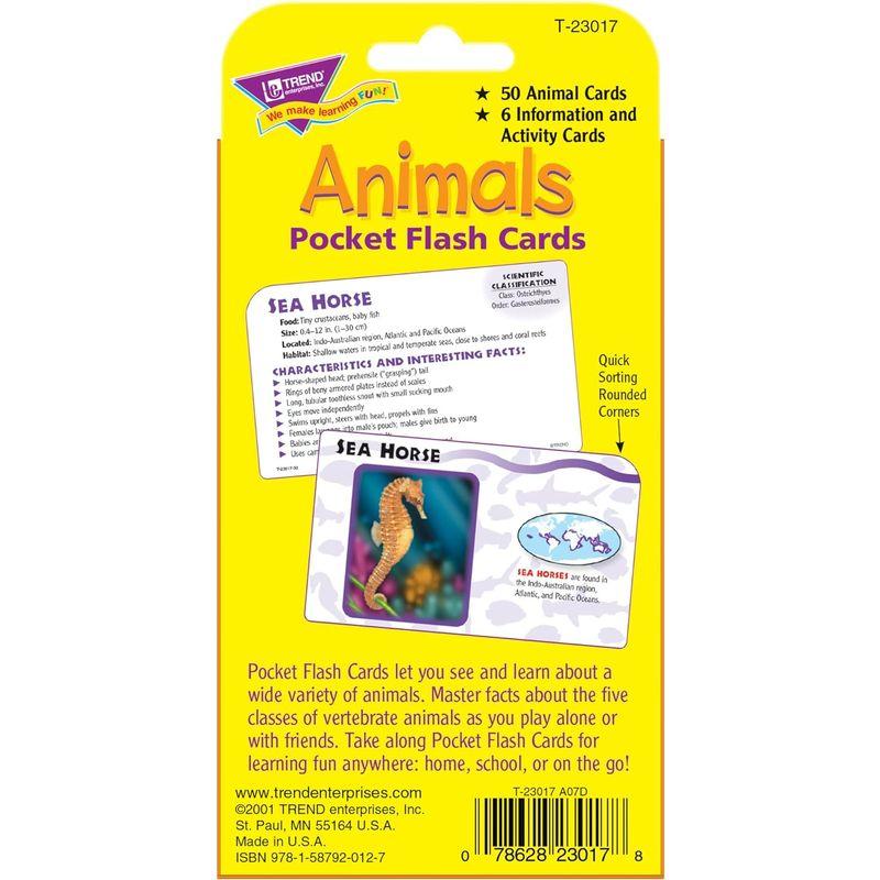 トレンド 英単語 フラッシュカード 動物 Trend Pocket Flash Cards Animals T-23017｜br-select-store｜02