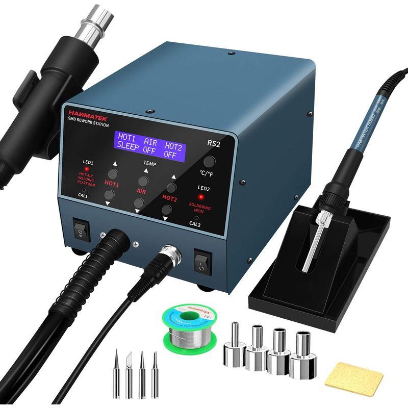 HANMATEK ヒートガン はんだごて 2 in 1 熱風 リワークガン HANMATEK ヒートガン はんだごて 2 in 1 熱風 リワークガン