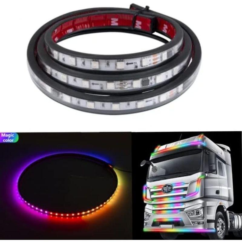 スーパーブライト 24V LED テープライト 車 流れる LEDテープ RGB シーケンシャル グリルランプ イルミネーション トラック｜br-select-store｜05