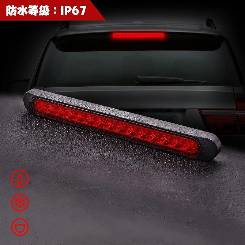 X-STYLE ハイマウントストップランプ 12V 24V 赤 高輝度 15連 車 X-STYLE ハイマウントストップランプ 12V 24V 赤 高輝度 15連 車