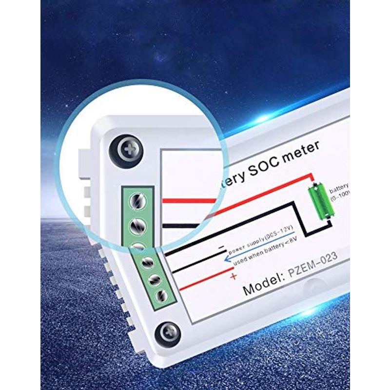 peacefairデジタル電圧計 車 バイク 電圧測定 残量計 バッテリーチェッカー DC0?100V バッテリー汎用 テスター PZEM-｜br-select-store｜04