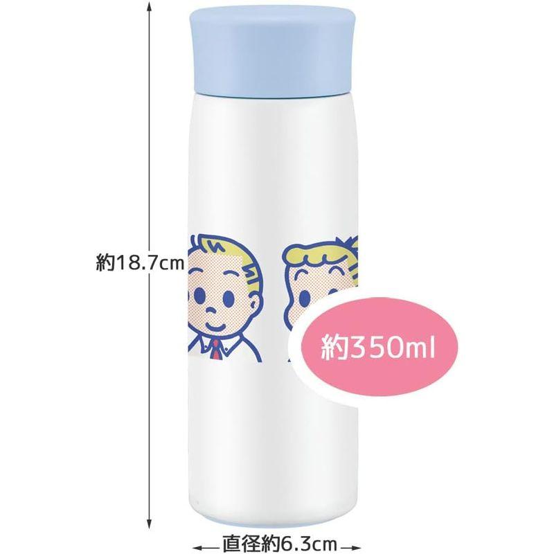 スケーター (skater) マグボトル 保冷 保温 ステンレスボトル 水筒 オサムグッズ FACE 350ml SMH4-A｜br-select-store｜02