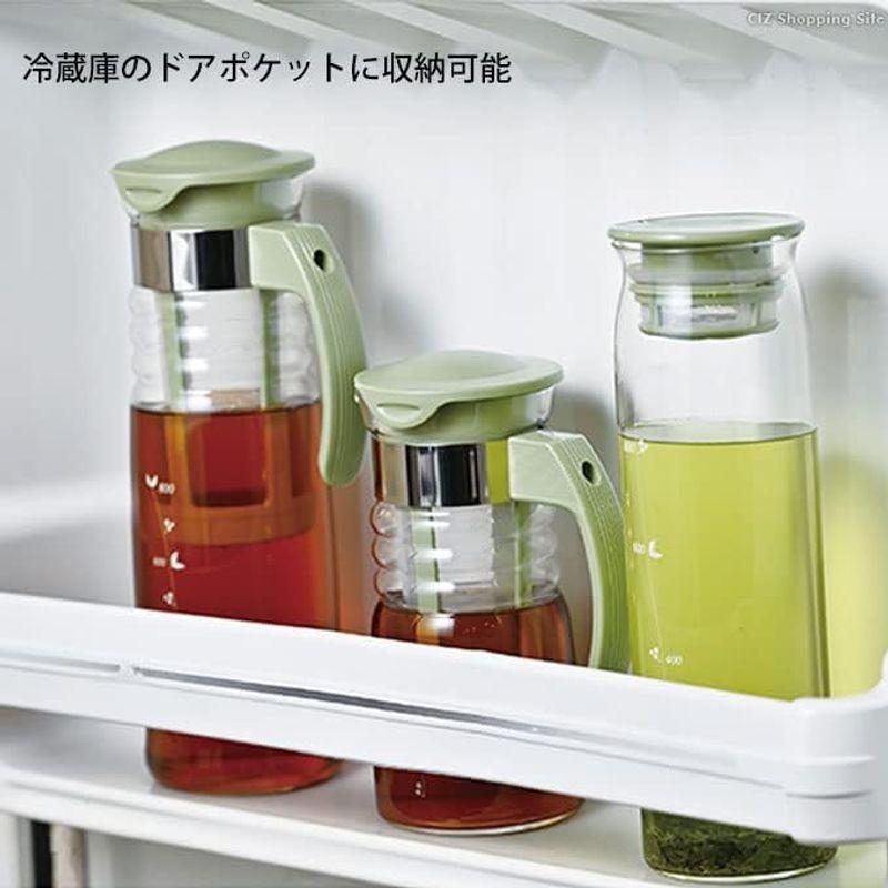 HARIO(ハリオ)水出し茶ポット 実用容量1000ml スモーキーグリーン 耐熱ガラス製 熱湯・食洗器OK 冷水筒 日本製 MD-10-S｜br-select-store｜02